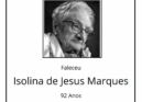 Faleceu Isolina de Jesus Marques, aos 92 anos, natural de Lentiscais