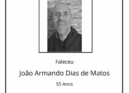 Faleceu João Armando Dias de Matos, aos 55 anos, natural do Peso, Covilhã.
