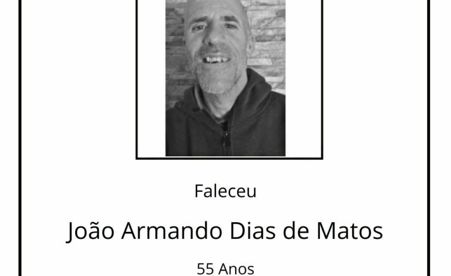 Faleceu João Armando Dias de Matos, aos 55 anos, natural do Peso, Covilhã.