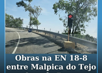 Já tiveram início os trabalhos de reparação do pavimento na EN 18-8
