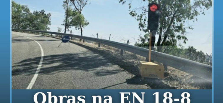 Já tiveram início os trabalhos de reparação do pavimento na EN 18-8