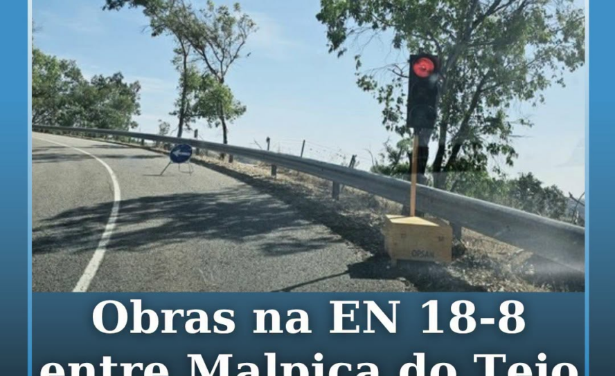 Já tiveram início os trabalhos de reparação do pavimento na EN 18-8