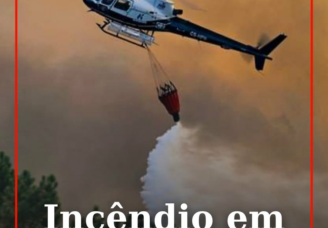 O alerta para o incêndio agrícola na Quinta da Várzea do Sr. Tenente