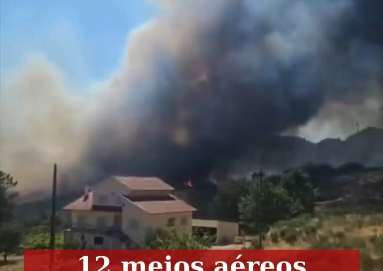 O alerta para o incêndio que deflagrou no sabugal foi dado cerca das 15h21.