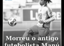 O antigo futebolista Manú, que representou o Benfica na temporada 2006/07