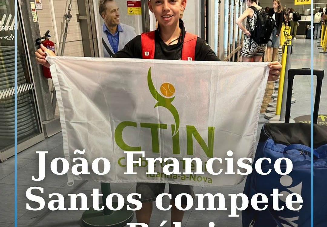 O atleta João Francisco Santos, do Clube de Ténis de Idanha-a-Nova