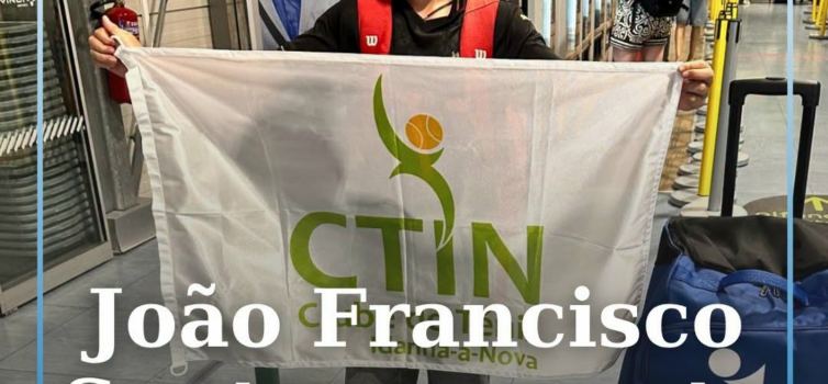 O atleta João Francisco Santos, do Clube de Ténis de Idanha-a-Nova