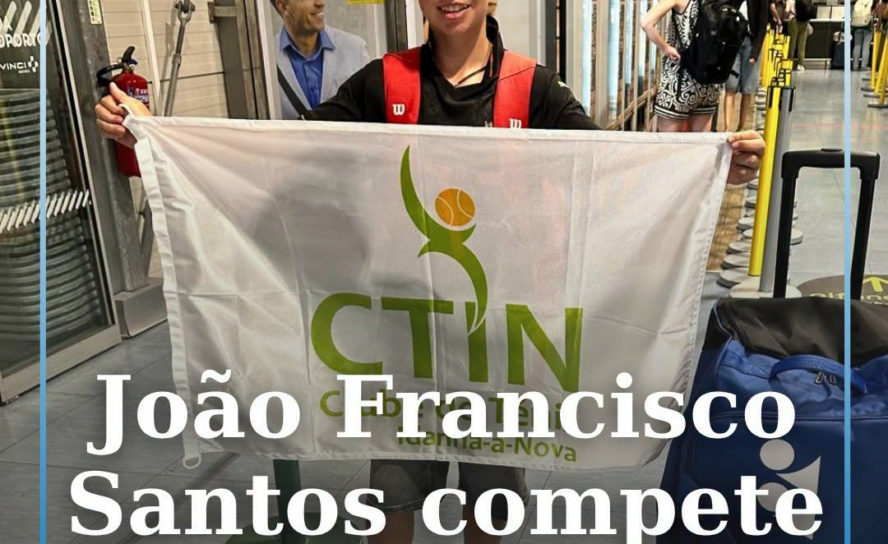 O atleta João Francisco Santos, do Clube de Ténis de Idanha-a-Nova