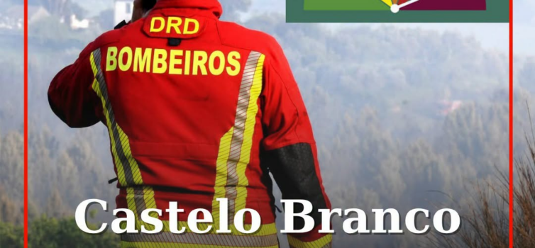 O concelho de Castelo Branco está esta quinta-feira em perigo máximo de incêndio