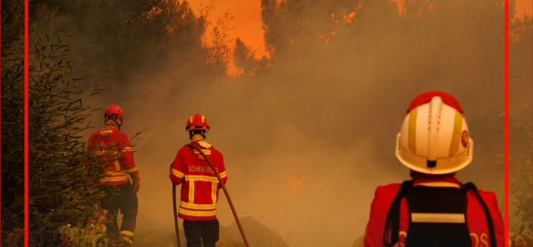 O incêndio que deflagrou no concelho da Guarda continua a evoluir de forma preoc