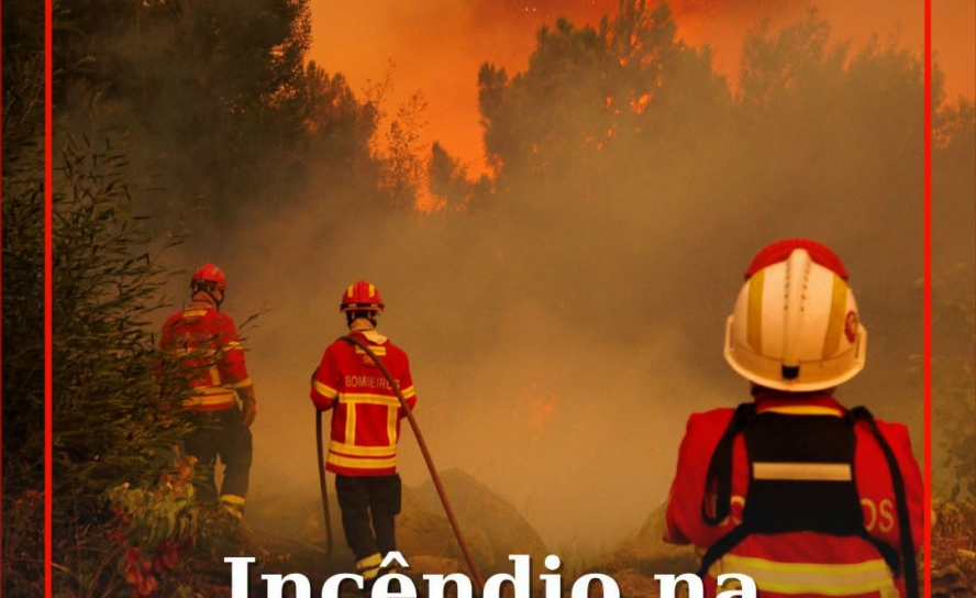 O incêndio que deflagrou no concelho da Guarda continua a evoluir de forma preoc