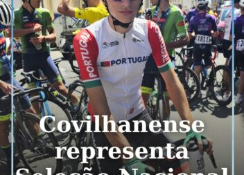 O jovem ciclista Rodrigo Ferreira, de 16 anos, natural da freguesia da Boidobra,