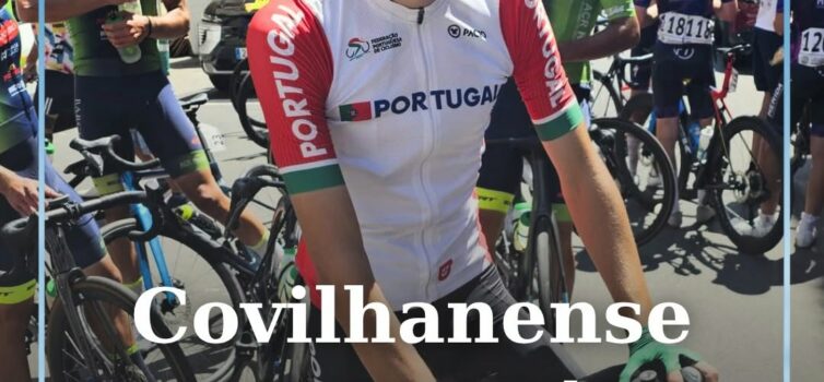 O jovem ciclista Rodrigo Ferreira, de 16 anos, natural da freguesia da Boidobra,
