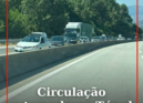 O trânsito esteve temporariamente cortadona zona do Túnel da Gardunha, na A23