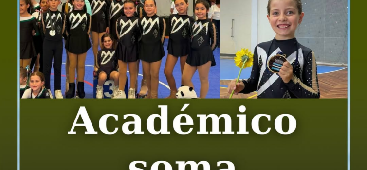 Os atletas da secção de Patinagem Artística, do Académico dos Penedos Altos