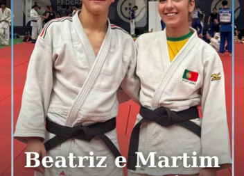 Os judocas albicastrenses Beatriz Grecu e Martim Louro