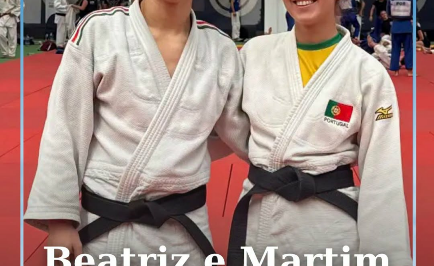 Os judocas albicastrenses Beatriz Grecu e Martim Louro
