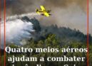 Um incêndio deflagrou na tarde deste sábado, 11 de julho
