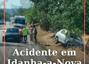 Uma mulher de 70 anos ficou com ferimentos ligeiros