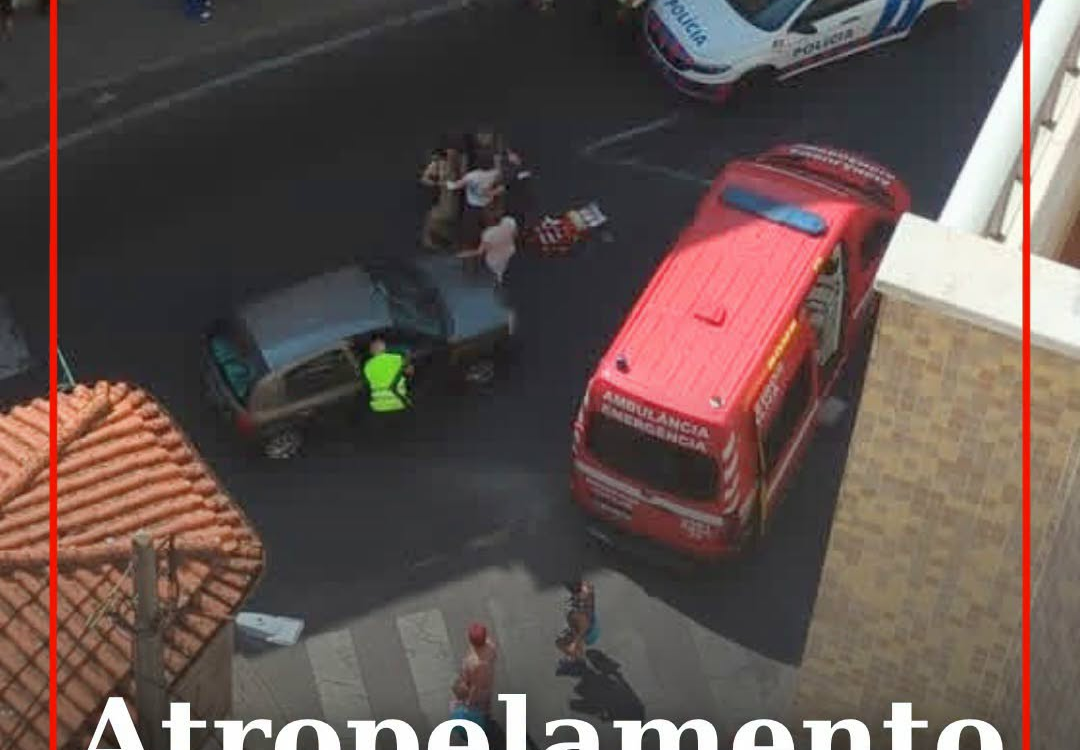 Uma pessoa sofreu ferimentos ligeiros na sequência de um atropelamento ocorrido