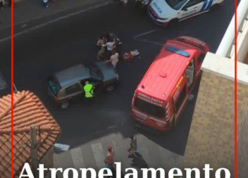 Uma pessoa sofreu ferimentos ligeiros na sequência de um atropelamento ocorrido
