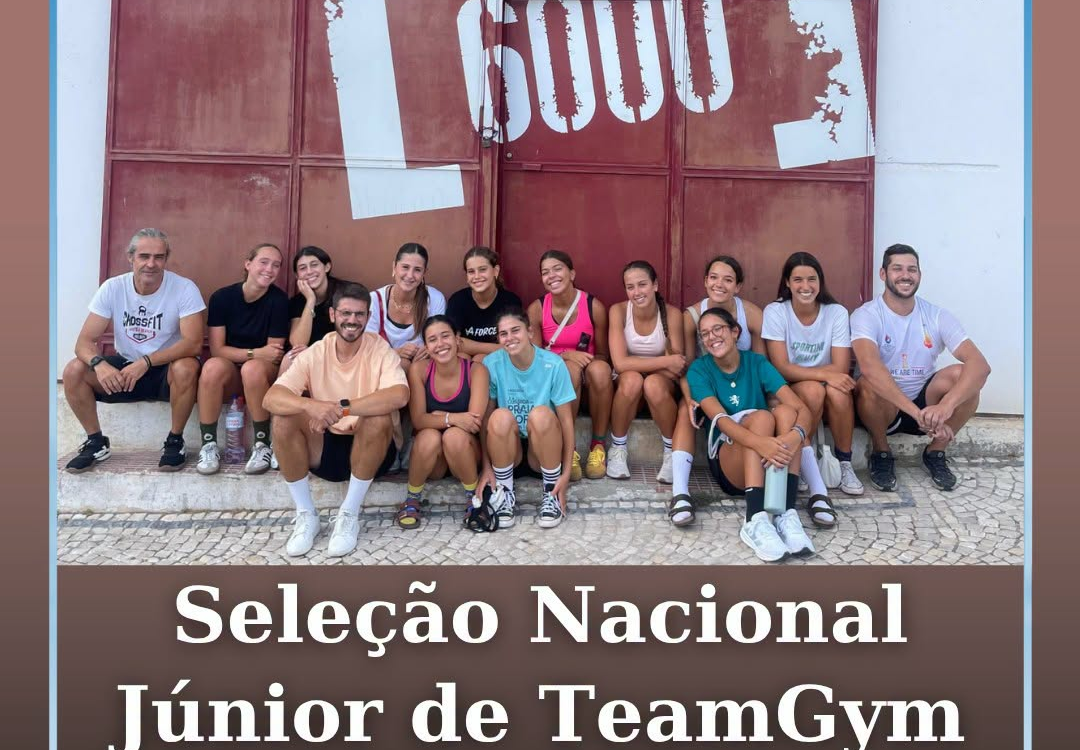 A Seleção Nacional Júnior de TeamGym está a realizar um período de preparação em