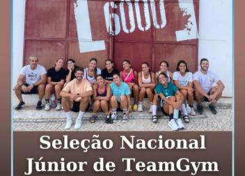 A Seleção Nacional Júnior de TeamGym está a realizar um período de preparação em