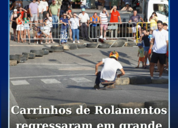 A descida junto à Igreja Matriz de Vila de Rei voltou a encher-se de velocidade,