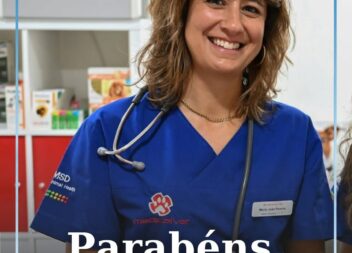 A médica veterinária Dra. Maria João, da clínica Medicalvet, no Fundão