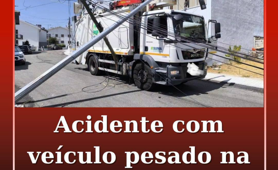 Acidente com veículo pesado em Guarda