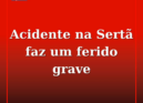 Acidente em Sertã faz um ferido grave