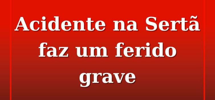 Acidente em Sertã faz um ferido grave