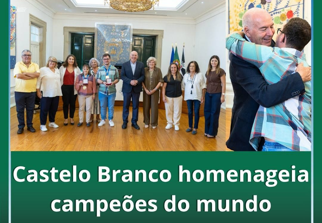 Castelo Branco homenageia campeões mundiais de Judown