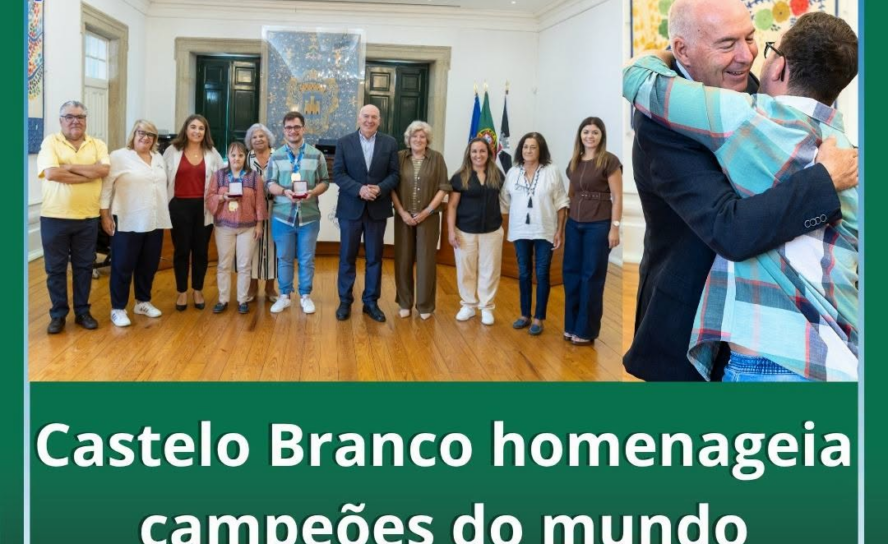 Castelo Branco homenageia campeões mundiais de Judown