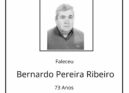 Faleceu Bernardo Pereira Esteves Ribeiro