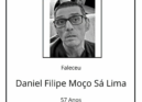 Faleceu Daniel Filipe Moço Sá Lima, aos 57 anos, natural da Covilhã.