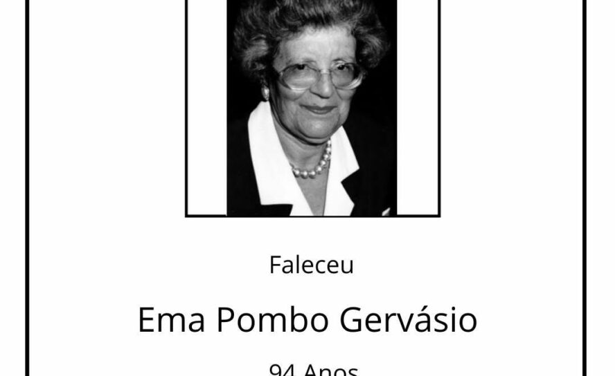 Faleceu Ema Pombo Gervásio, aos 94 anos, natural do Tortosendo, Covilhã.