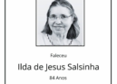 Faleceu Ilda de Jesus Patrício Salvado Salsinha, aos 84 anos