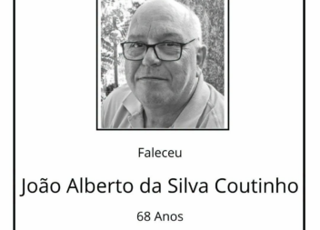 Faleceu João Alberto da Silva Coutinho, aos 68 anos, residente em Boidobra