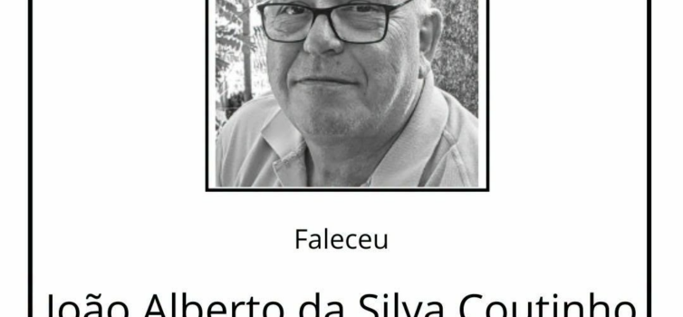 Faleceu João Alberto da Silva Coutinho, aos 68 anos, residente em Boidobra
