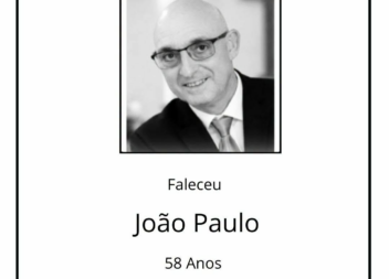 Faleceu João Paulo, aos 58 anos, natural de São Jorge da Beira, Covilhã.