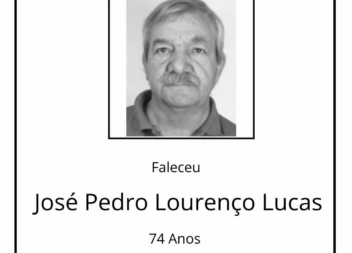 Faleceu José Pedro Lourenço Lucas, de 74 anos de idade, natural de São Martinho,