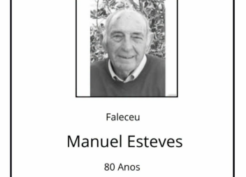 Faleceu Manuel Esteves aos 80 anos.