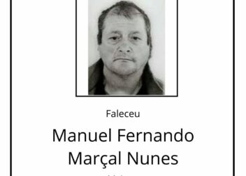 Faleceu Manuel Fernando Marçal Nunes, aos 59 anos, natural do Troviscal, Sertã.