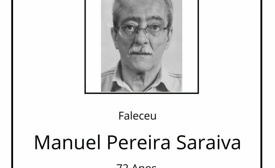 Faleceu Manuel Pereira Saraiva, aos 72 anos, natural da Vila do Carvalho