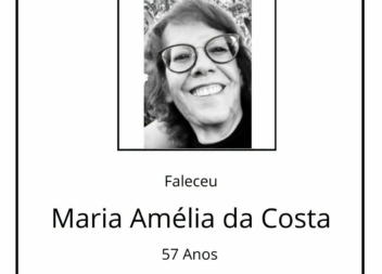Faleceu Maria Amélia da Costa, aos 57 anos, natural de Santa Maria, Covilhã.