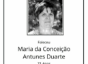 Faleceu Maria da Conceição Antunes Duarte, aos 71 anos, natural do Teixoso