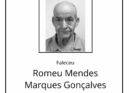 Faleceu Romeu Mendes Marques Gonçalves, aos 77 anos, natural de Barco, Covilhã.