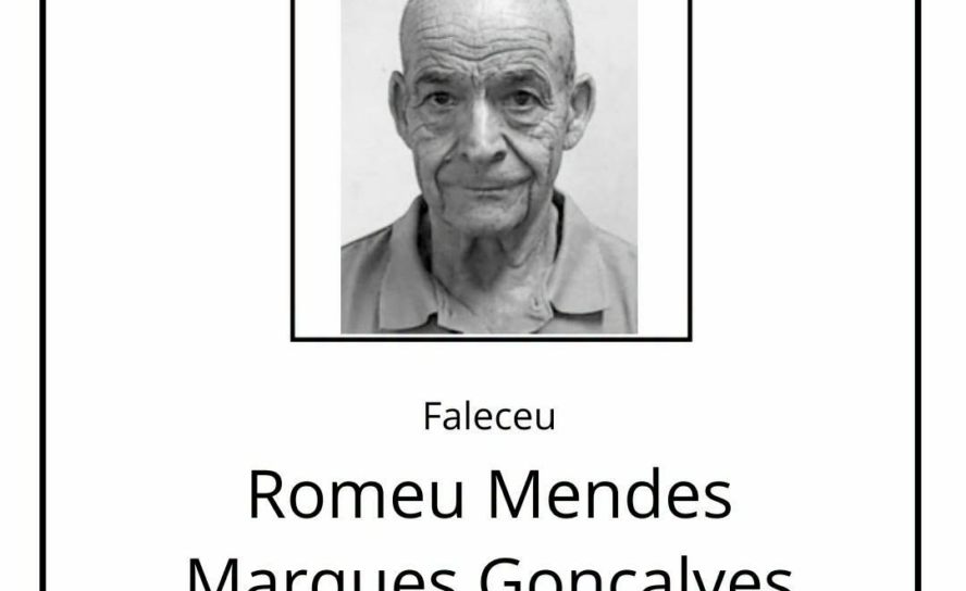 Faleceu Romeu Mendes Marques Gonçalves, aos 77 anos, natural de Barco, Covilhã.