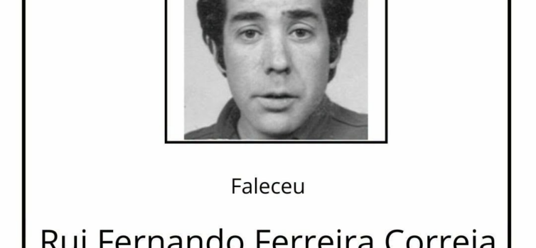 Faleceu Rui Fernando Ferreira Correia, aos 71 anos, natural de Vila do Carvalho,